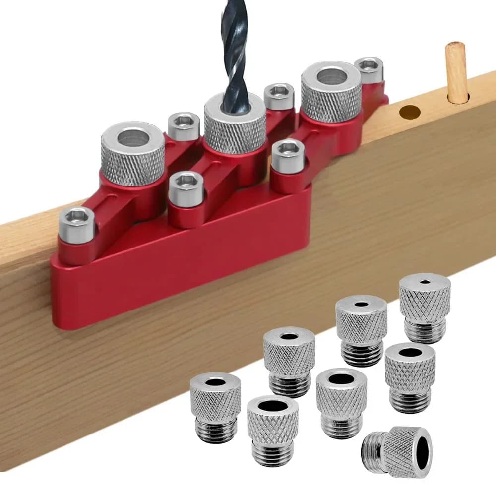 Jig Dowel Pemusat Diri dengan Lengan 3-10mm