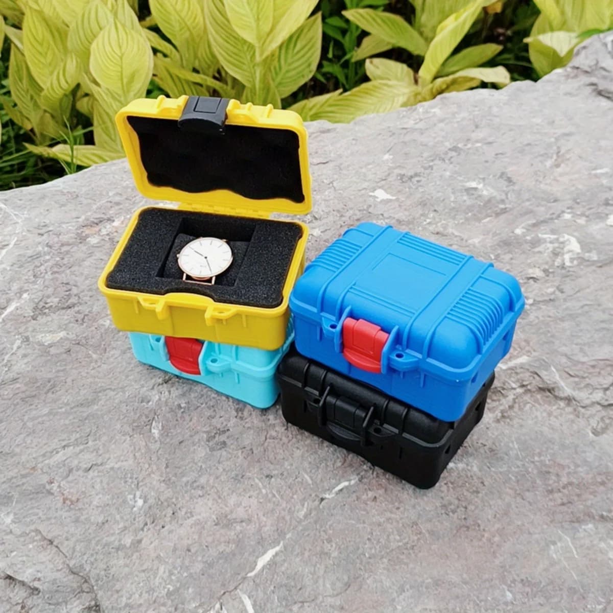 Kotak Penyimpanan Jam Tangan Plastik Tahan Lama