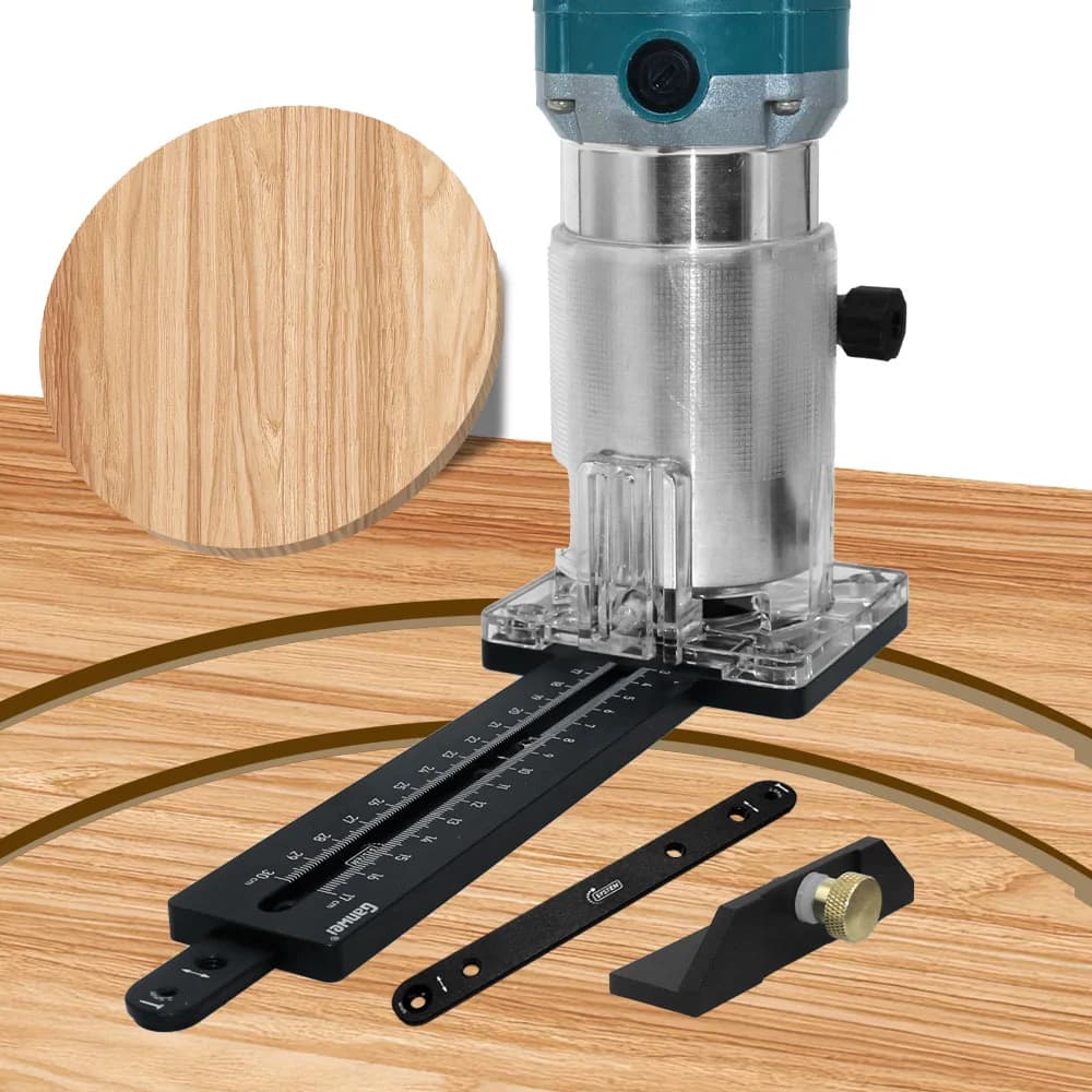 Jig Pemotong Bulat Kerja Kayu dengan Tapak Slotting