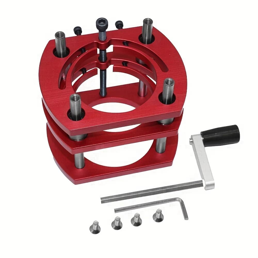 Kit Angkat Router Aluminium dengan Plat Sisipan untuk Motor 65mm
