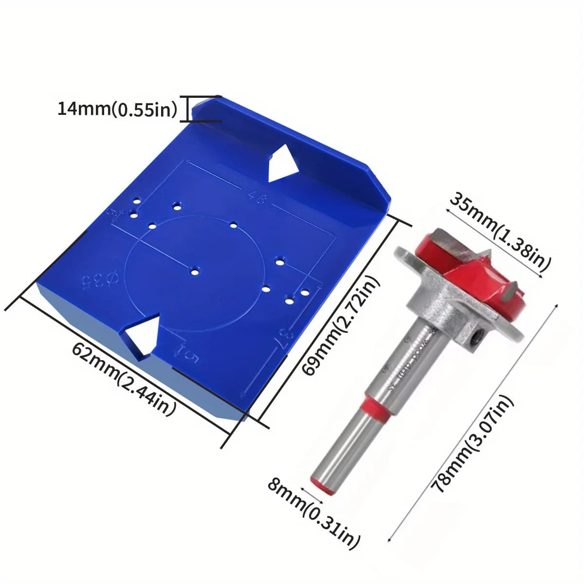 Templat Pelocok Gerudi Engsel 35/40mm