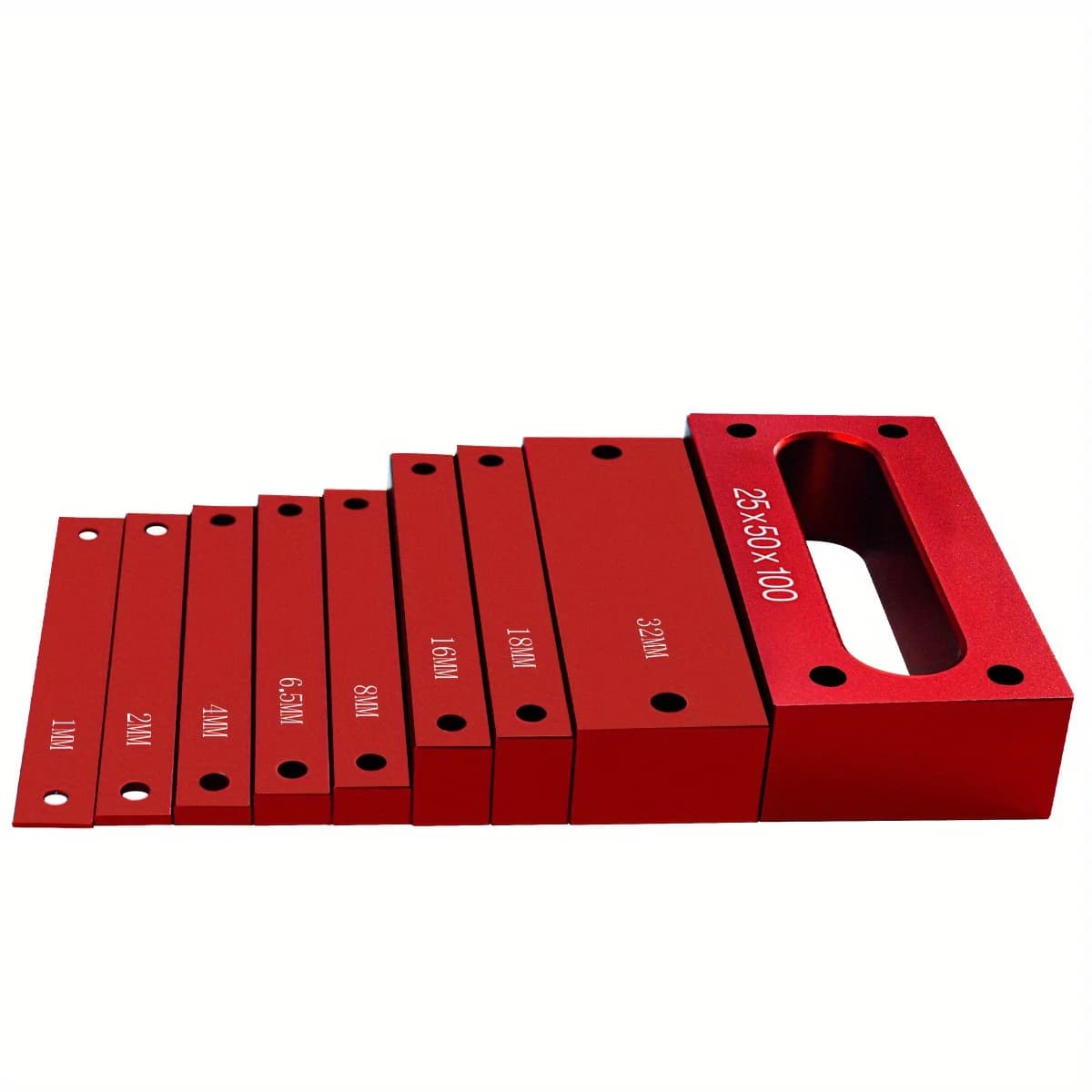Set Tolok Tinggi Blok Persediaan Metrik 9-Keping