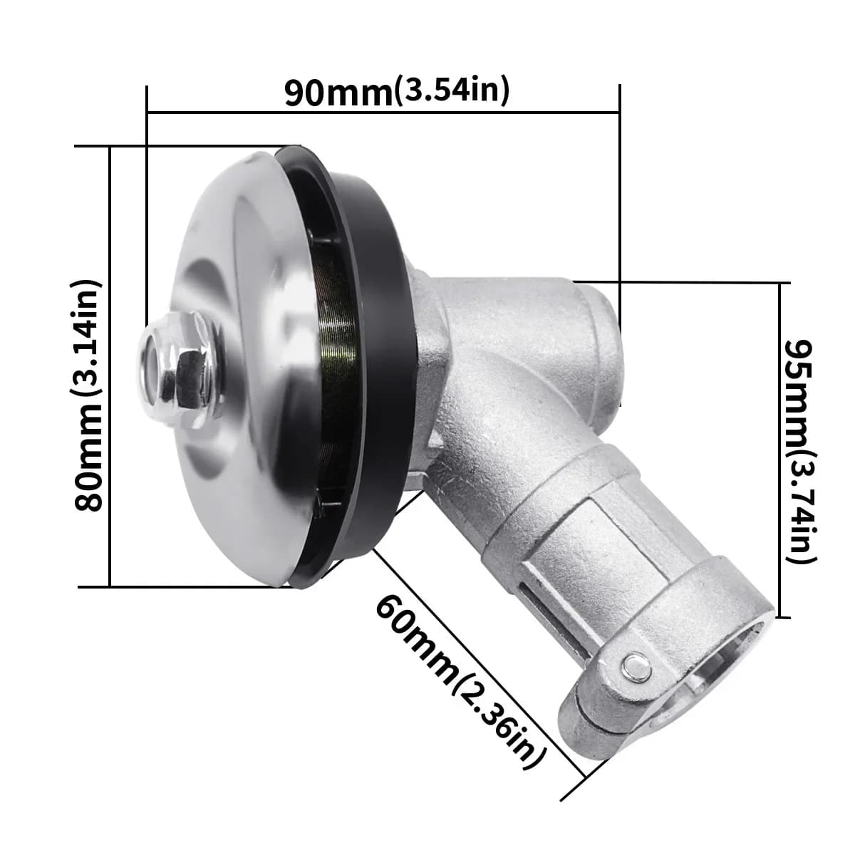 Kepala Gearbox Pemotong Rumput untuk Mesin Babat 26/28mm