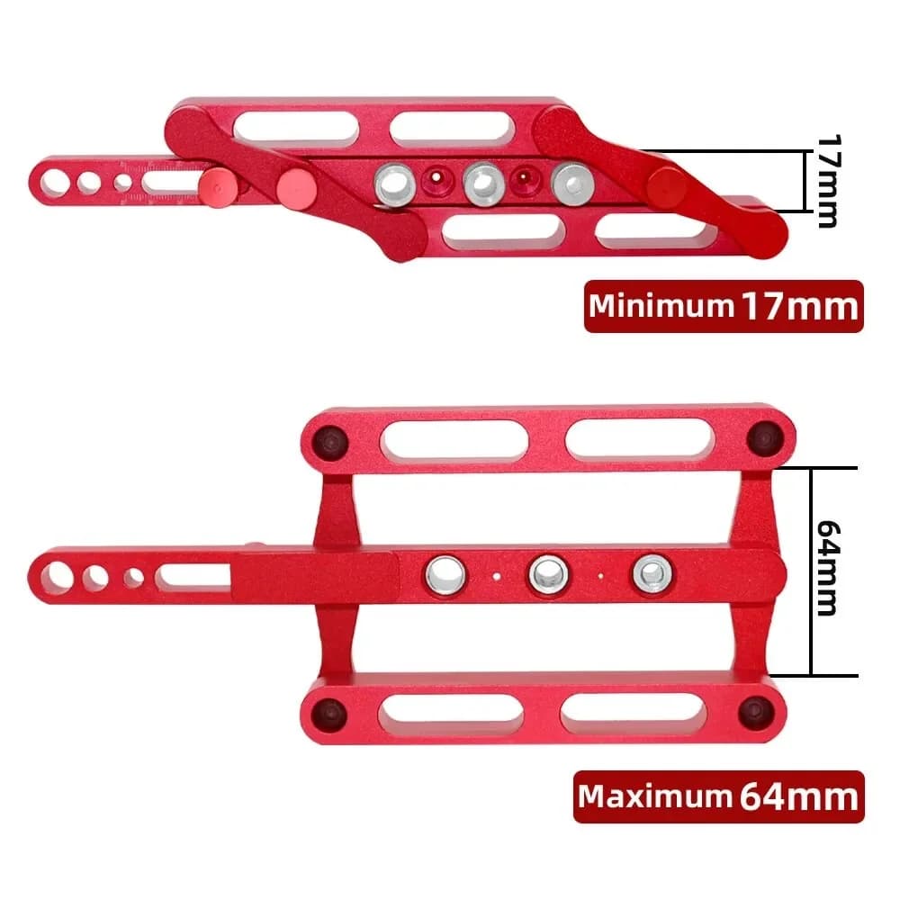 Jig Dowel Berpusat Sendiri, Metrik 6/8/10mm