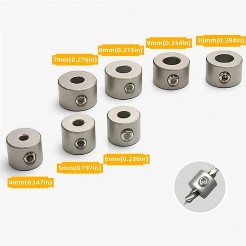 Kolar Henti Keluli Tahan Karat untuk Panduan Dowel, 4-10mm