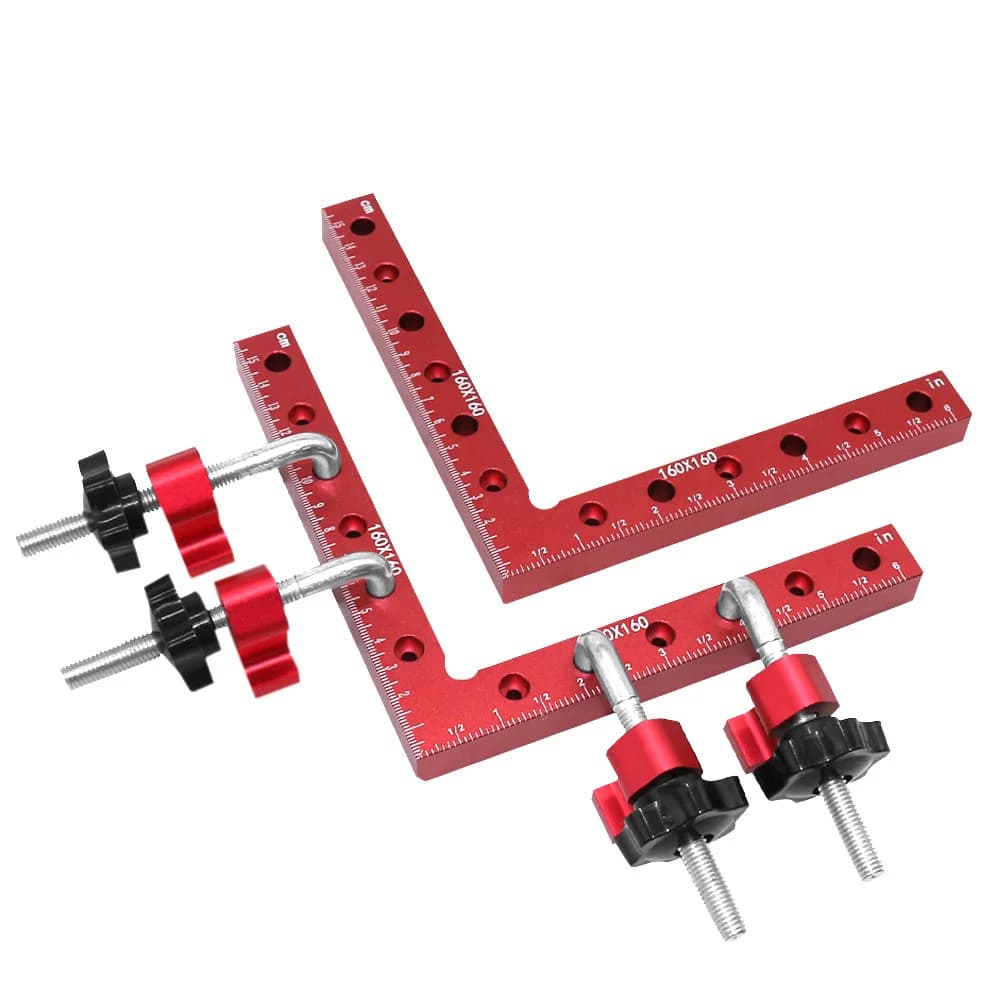 2-Piece Jig Kedudukan L-Shaped 90-Darjah untuk Kerja Kayu