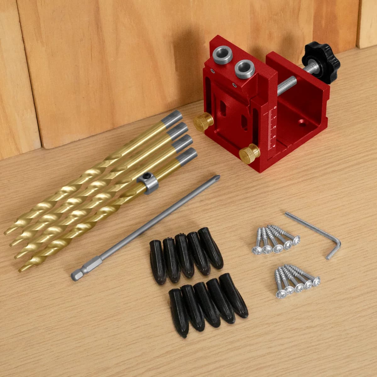Kit Jig Lubung Poket 26-Keping dengan Panduan Gerudi dan Mata Gerudi