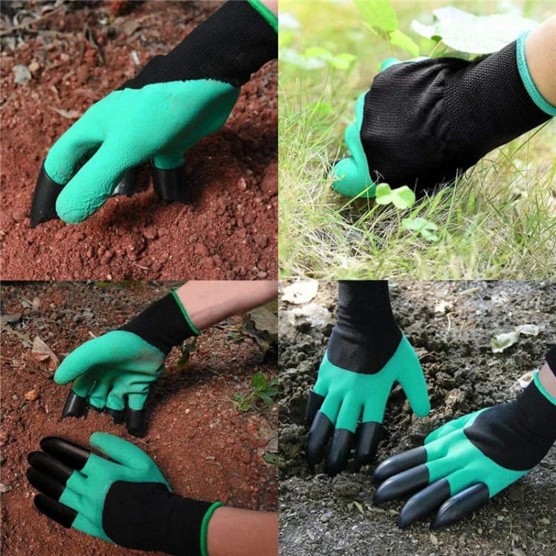 Sarung Tangan Kerja Taman Berlapis Getah Latex Kaliskan Air dengan Cakar