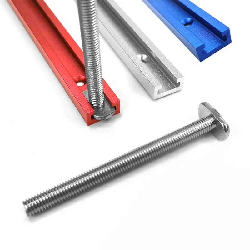 Kit T-Track Profil Potong Berganda 500mm & Bolt