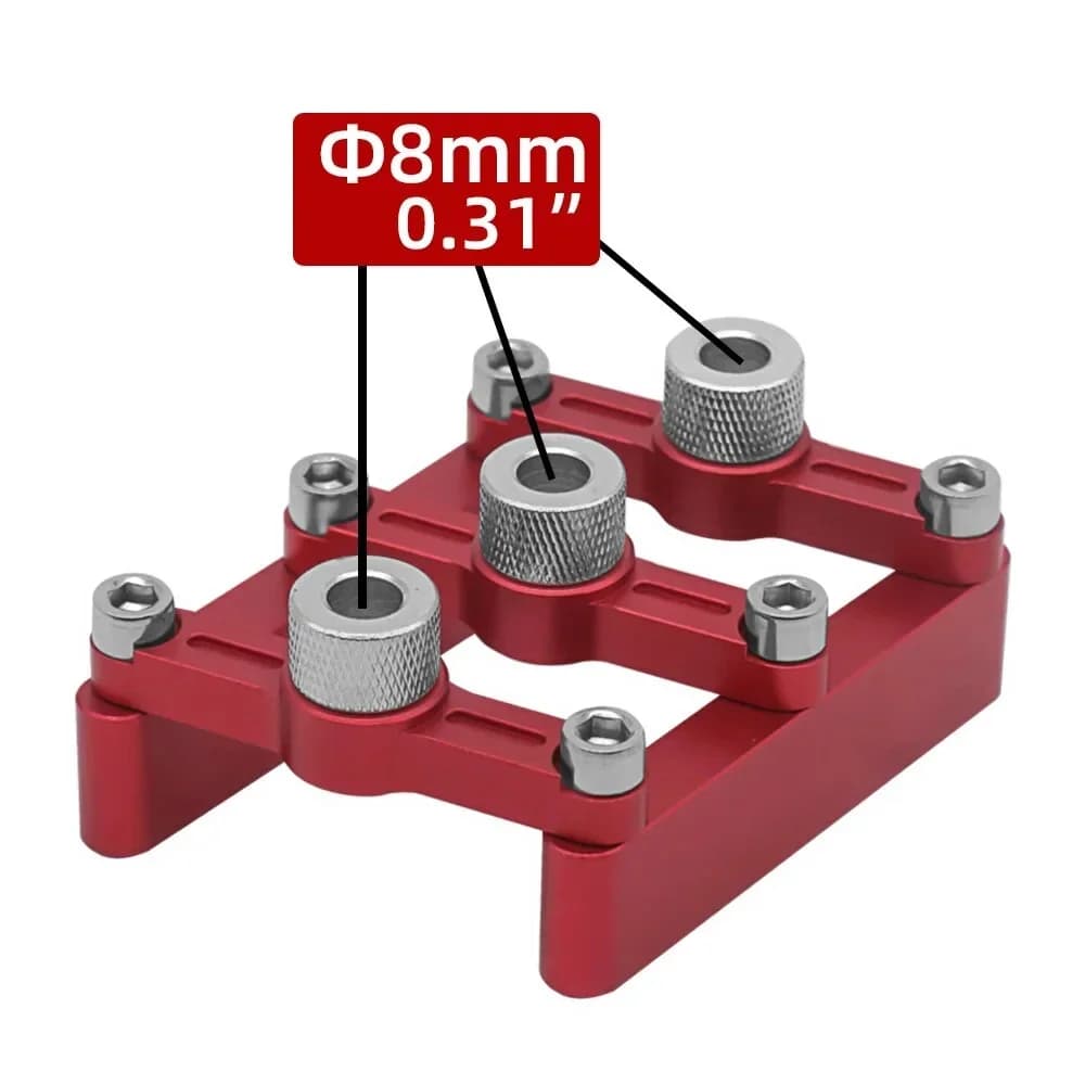 Jig Dowel Pemusat Diri dengan Lengan 3-10mm