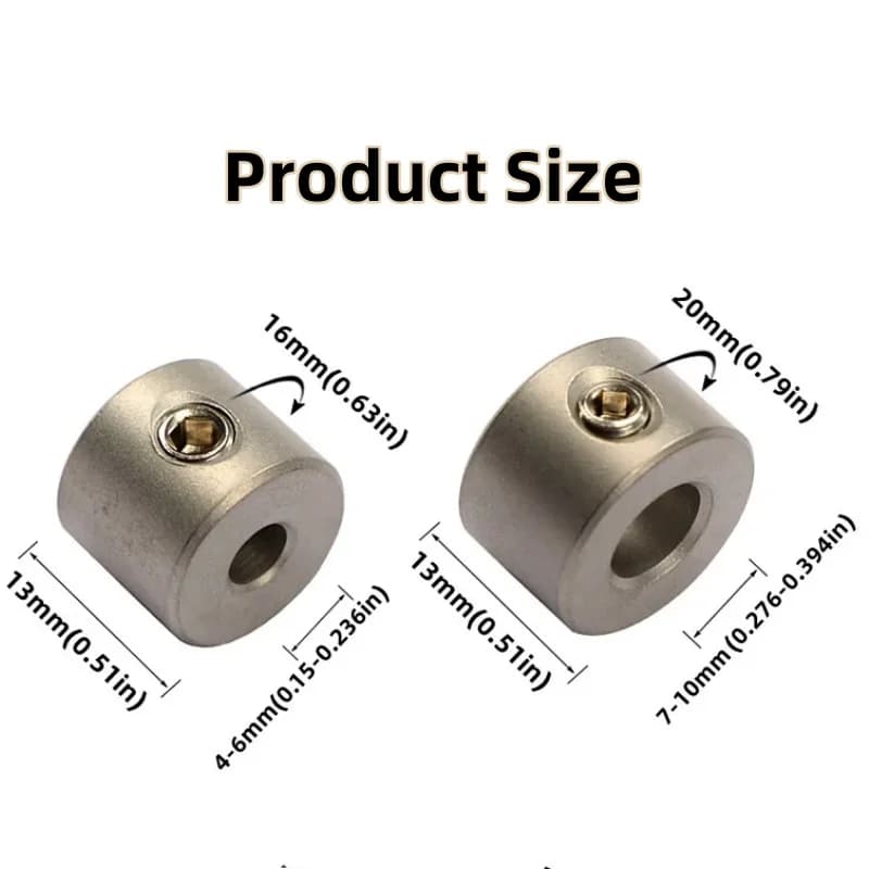 Kolar Henti Keluli Tahan Karat untuk Panduan Dowel, 4-10mm