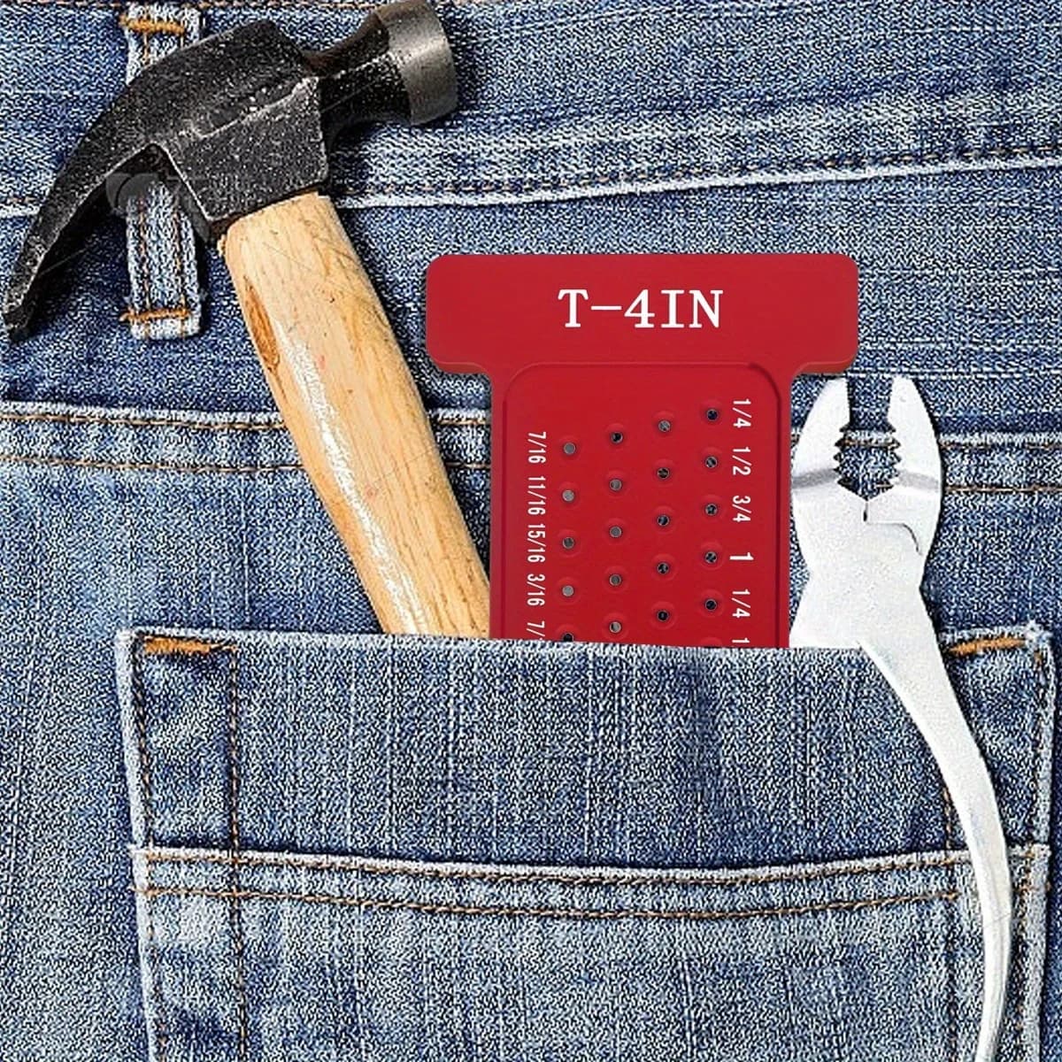 Pembaris Sudut Tegak & Penanda T-Square Aluminium