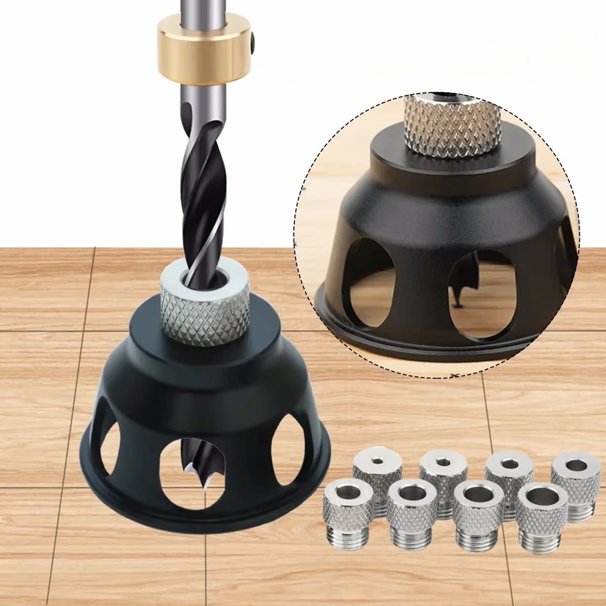 Kit Jig Panduan Gerudi Tegak Aluminium 3-10mm