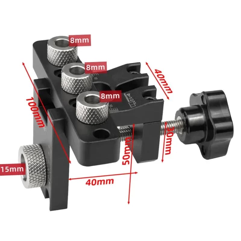 Kit Master Jig Dowel Presisi 3-dalam-1 untuk Kerja Kayu