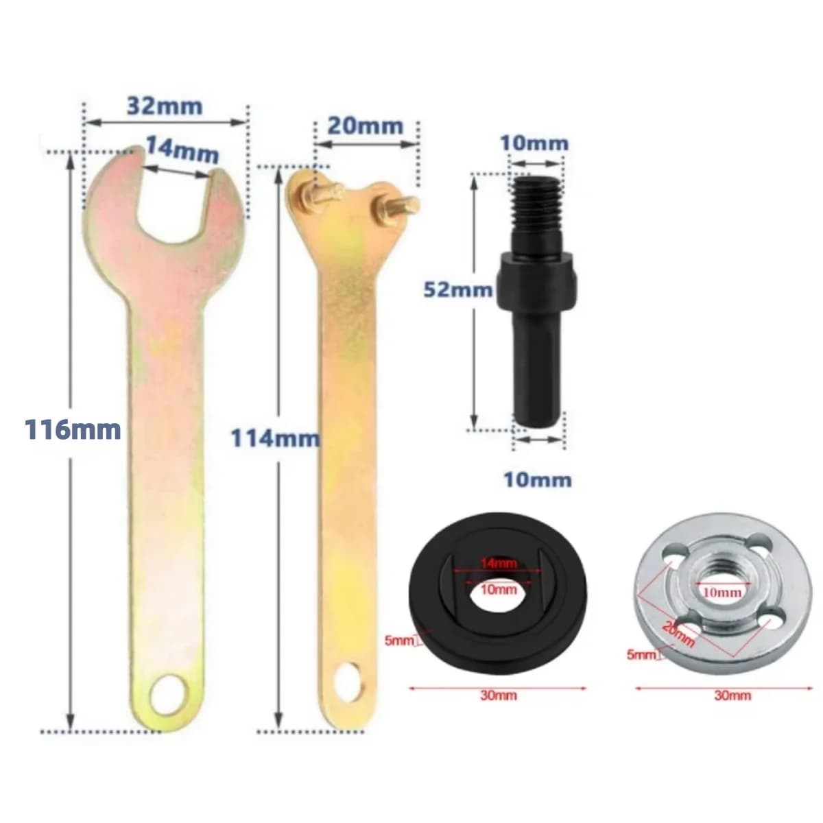 Rod Sambung Penyesuai Gerudi 10mm ke Pengisar Sudut