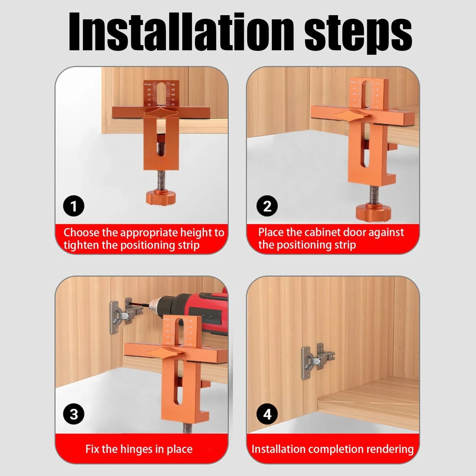 Jig Pemasangan Panel Pintu Almari 10mm