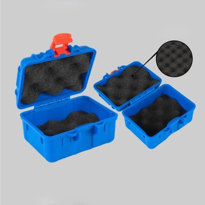 Kotak Alat PP Kecil dengan Busa, 125x112x70mm