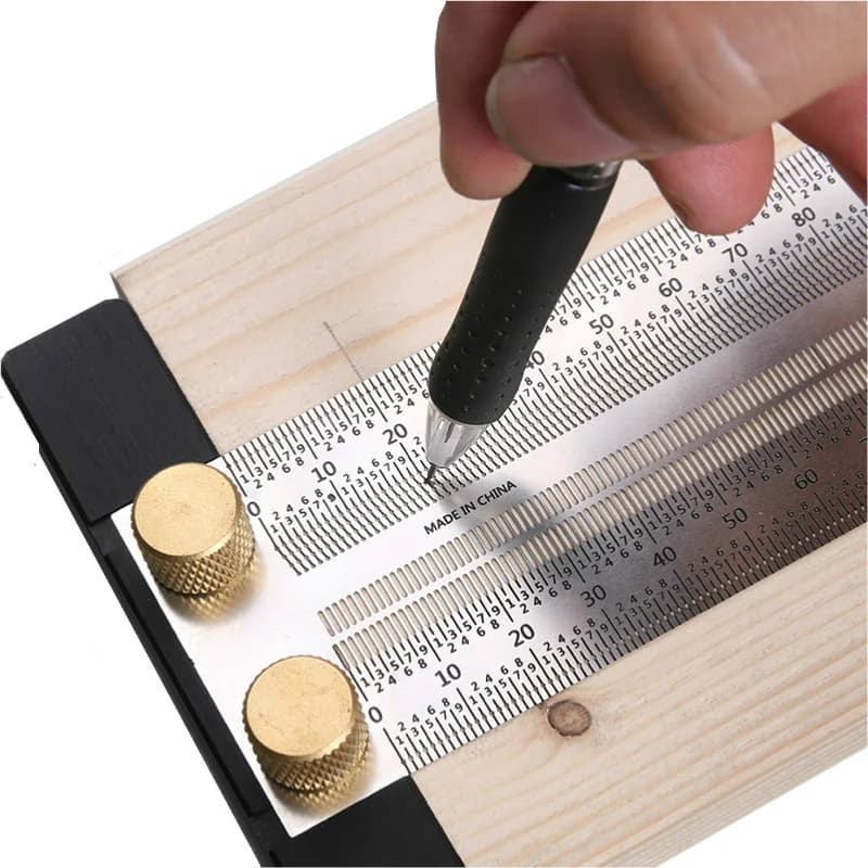 Penanda Lubang & Pengukur Garis Keluli Tahan Karat