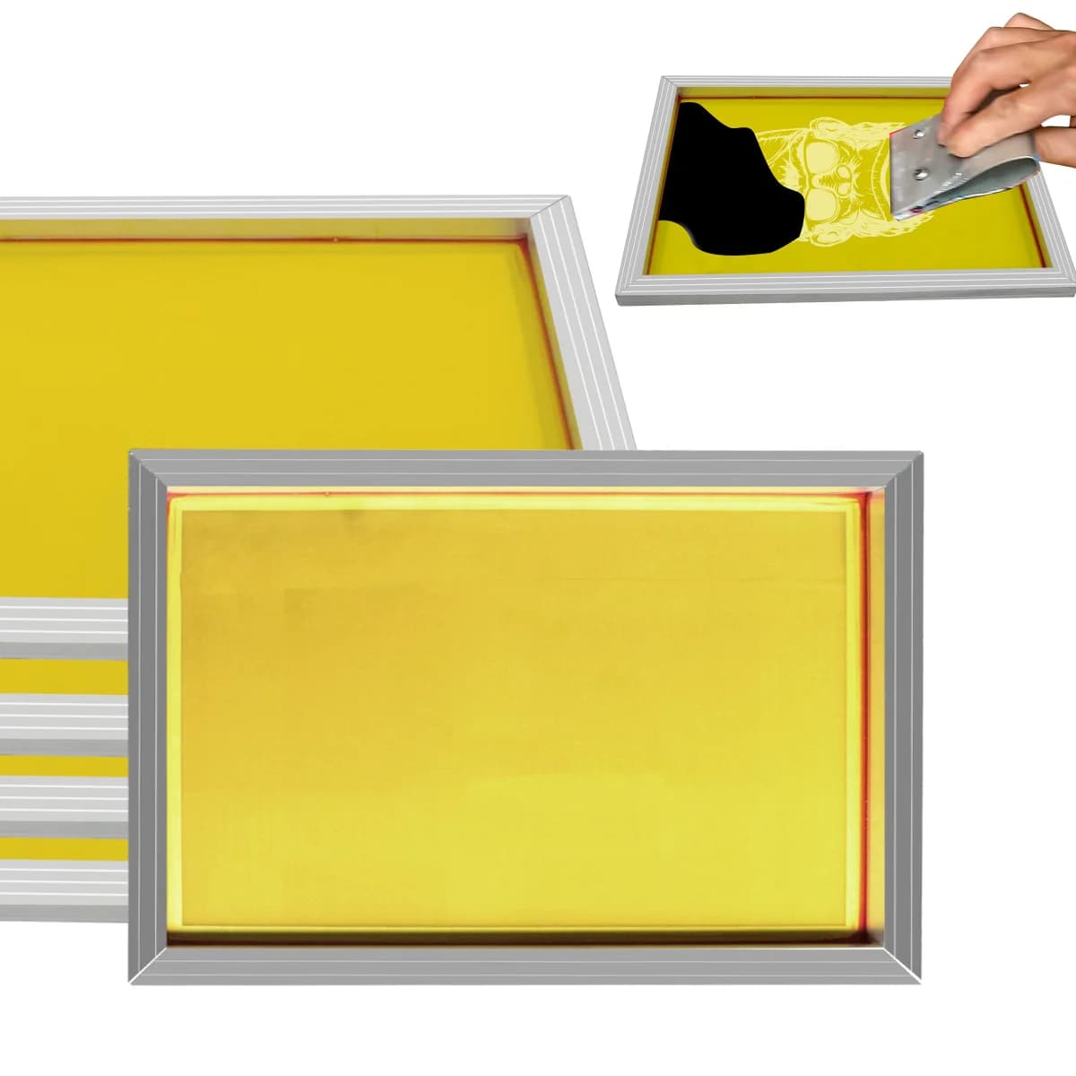 Bingkai Cetakan Skrin Aluminium, 43x31cm, 120T