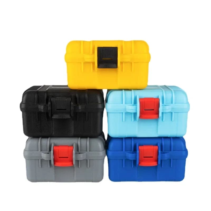 Kotak Alat PP Kecil dengan Busa, 125x112x70mm