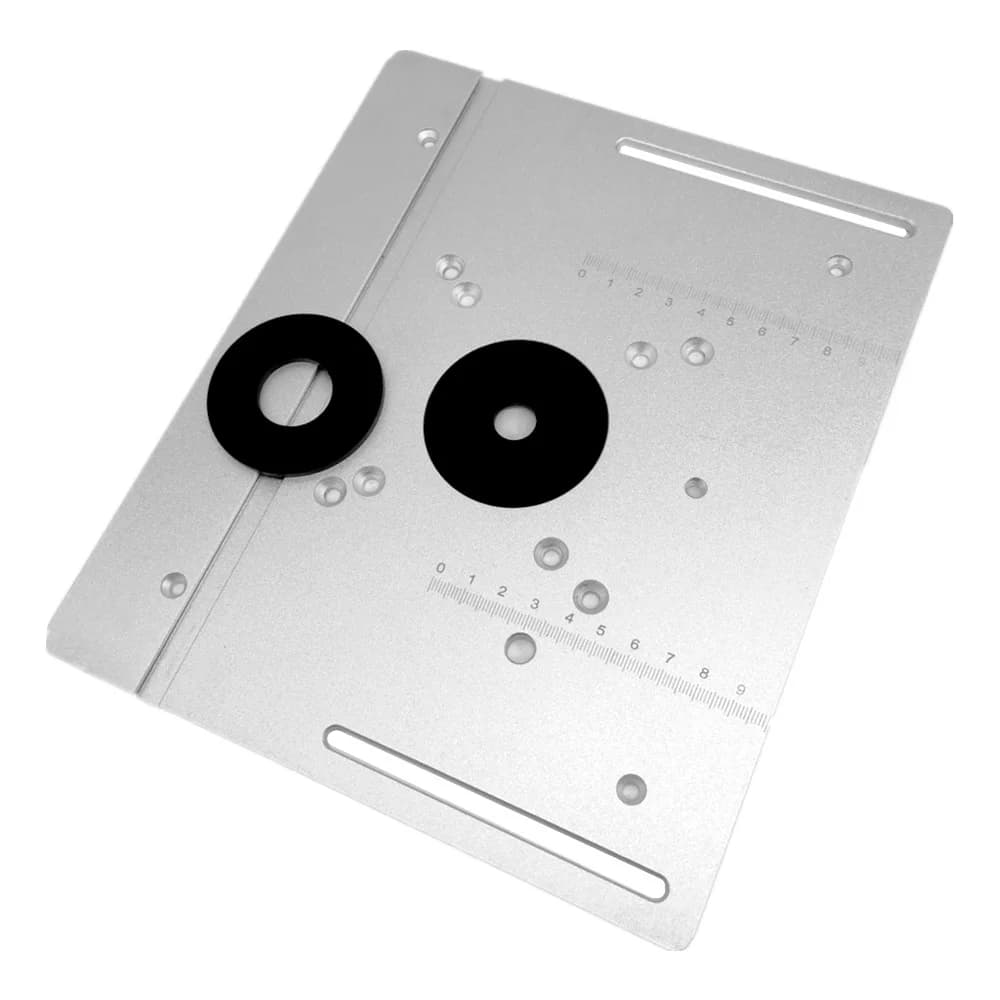 Set Plat Sisipan Meja Router dengan Perisai Telus