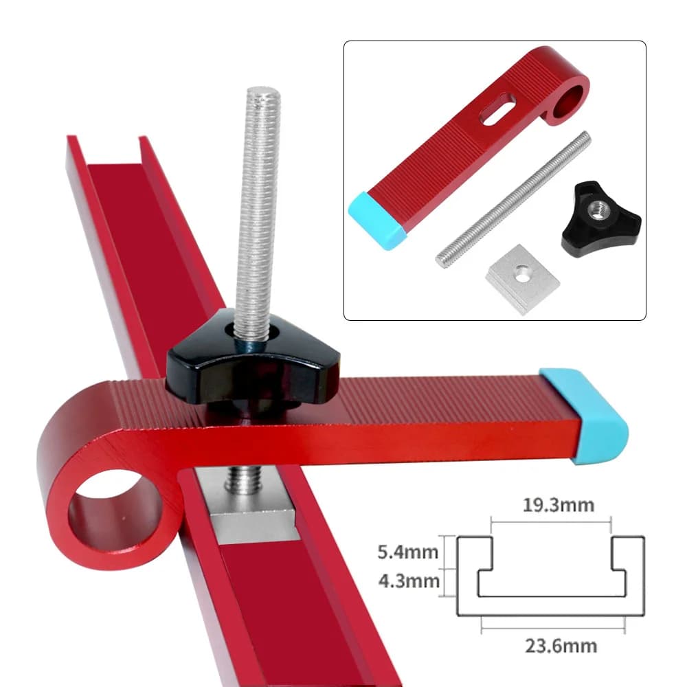 Pengapit Penahan T-Track Universal Aluminium