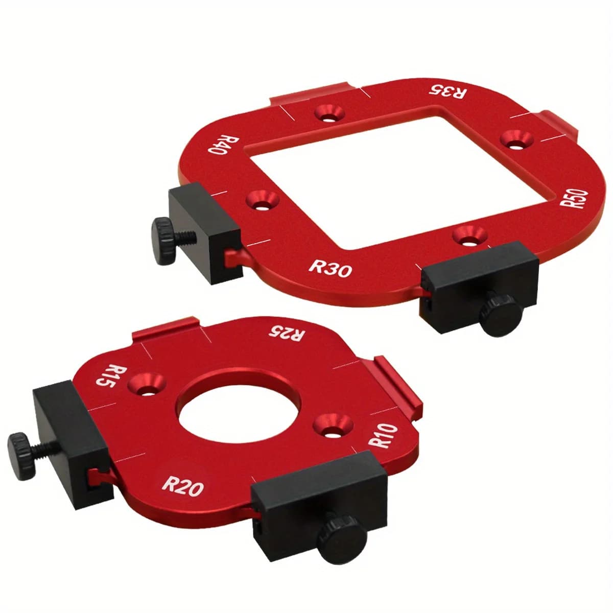 Set Templat Jejari Sudut Bulat Aluminium, R10-R50