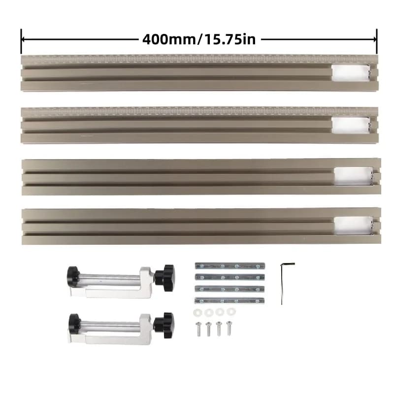 Rel panduan mesin trimming aluminium 400mm