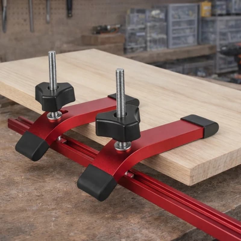 Klamp Pegang Bawah T-Track Bertindak Pantas Aluminium