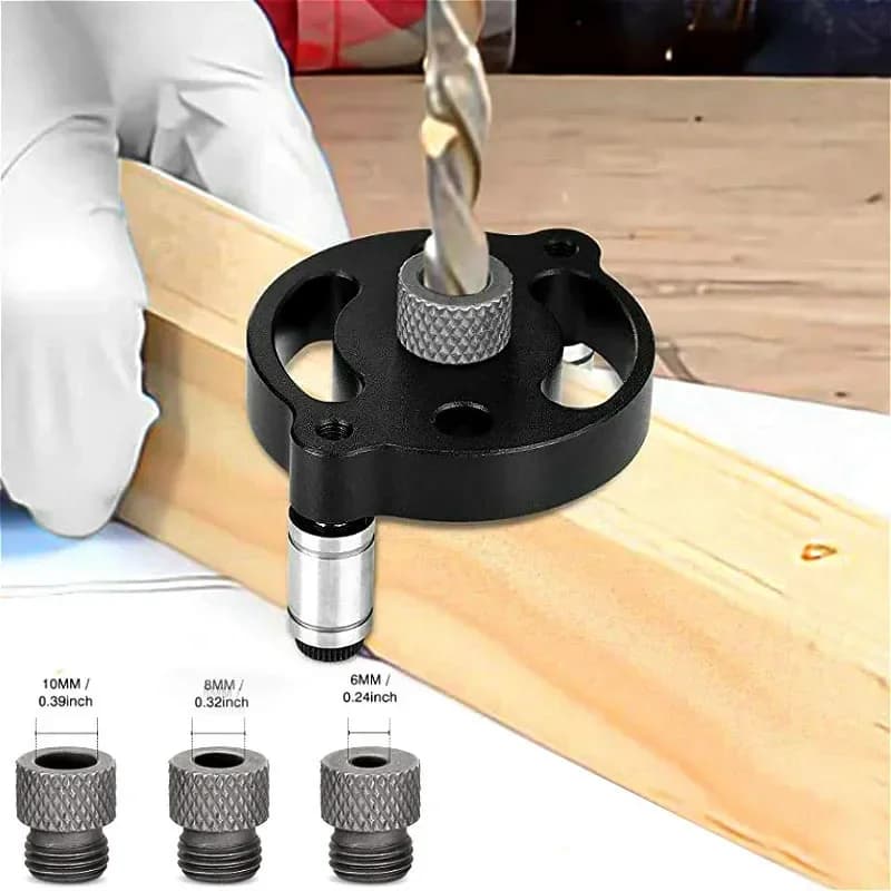 Jig Dowel Pemusatan Diri Yang Dinaik Taraf, 3-10mm
