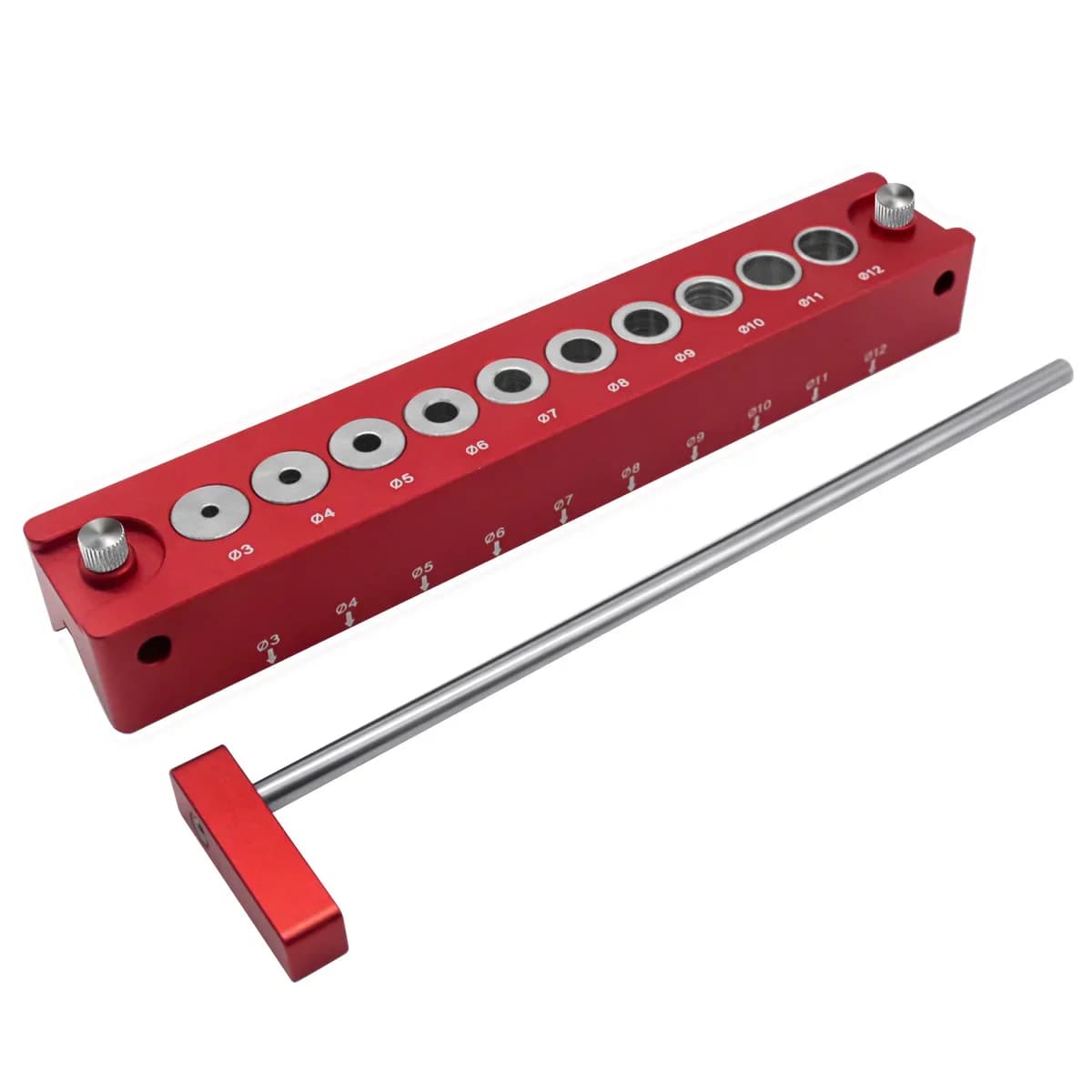Kit Jig Dowel Pemusatan Diri untuk Lubang 3-12mm