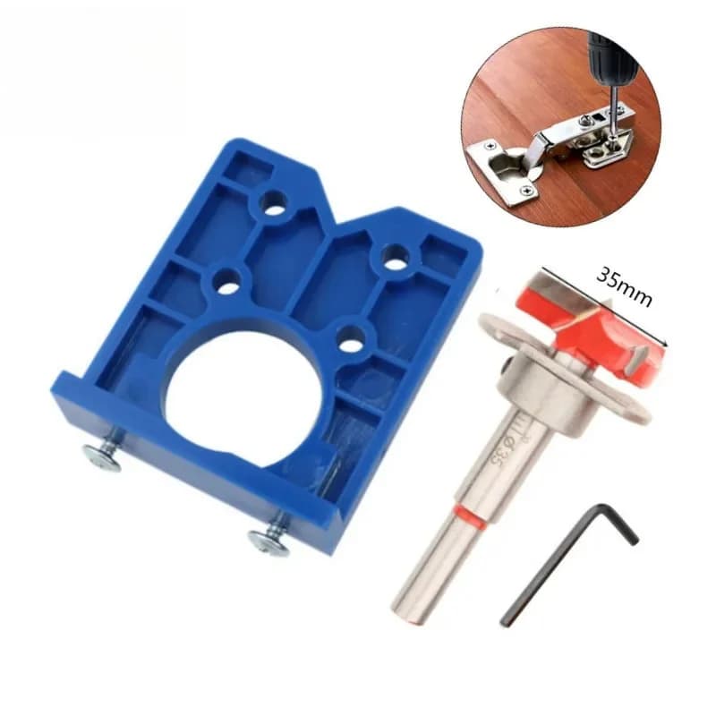 Jig Pengeboran Engsel Tersembunyi 35mm dengan Mata Gerudi
