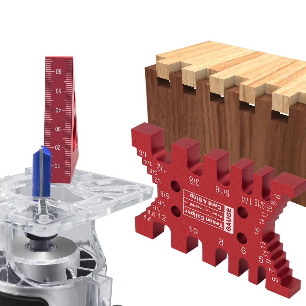 Kit Jig Ekor Burung Aluminium & Pembaris Segi Tiga