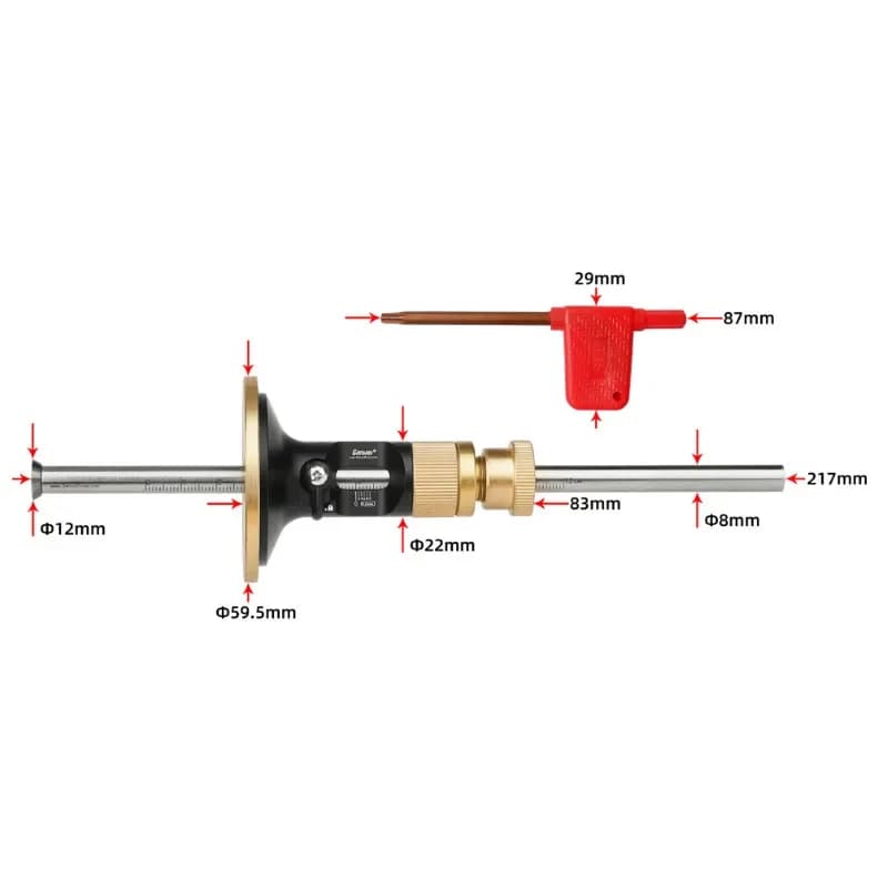 Set Jig Ekor Burung Aluminium dan Tolok Penanda