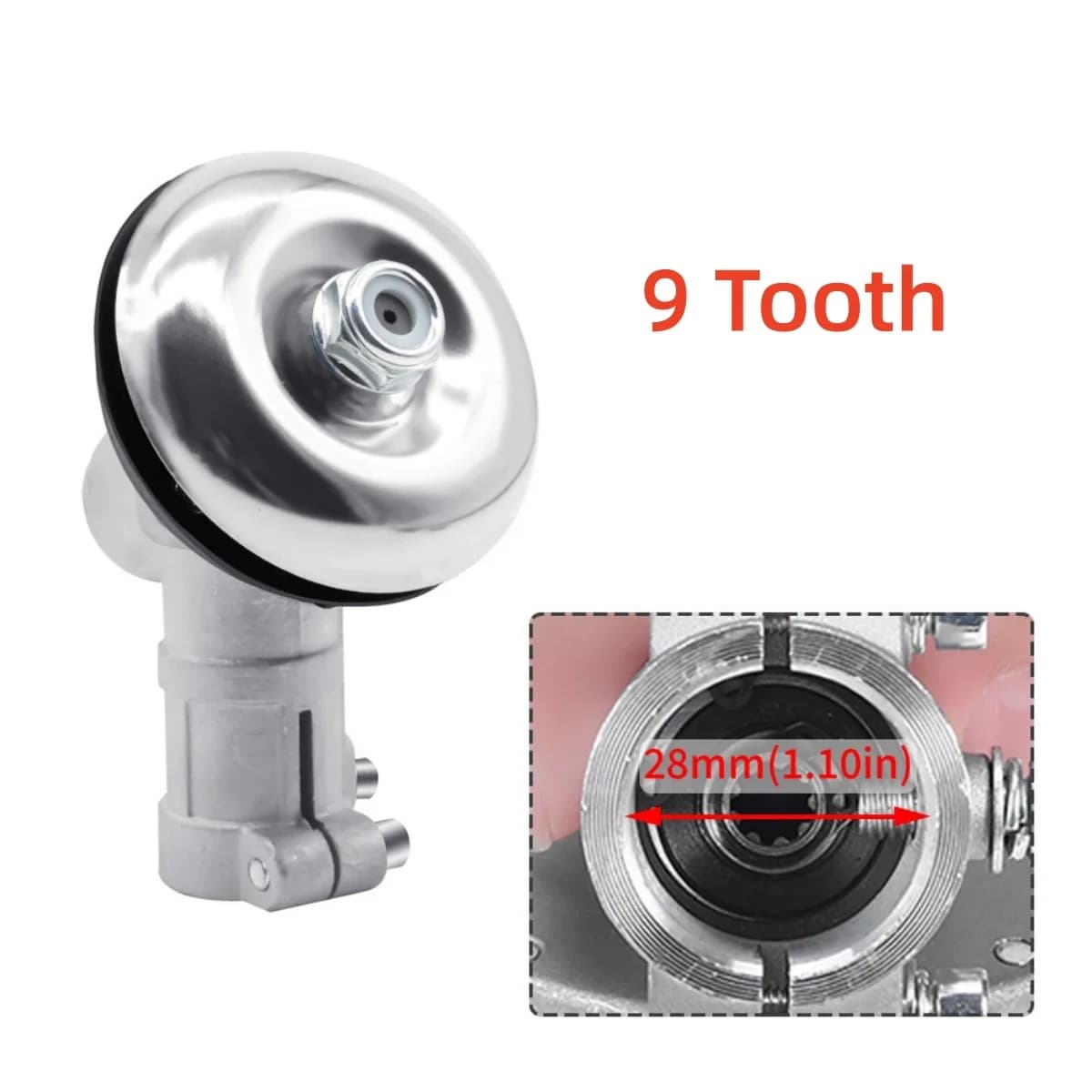 Kepala Ganti Gearbox Pemotong Rumput 26mm/28mm