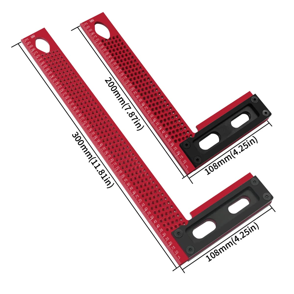 Pembaris Sudut & Penanda Pemotongan Aluminium Presisi