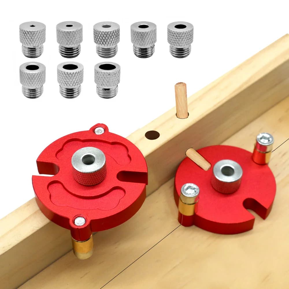 Kit Panduan Dowel Kayu 3-10mm, Pemusatan Sendiri