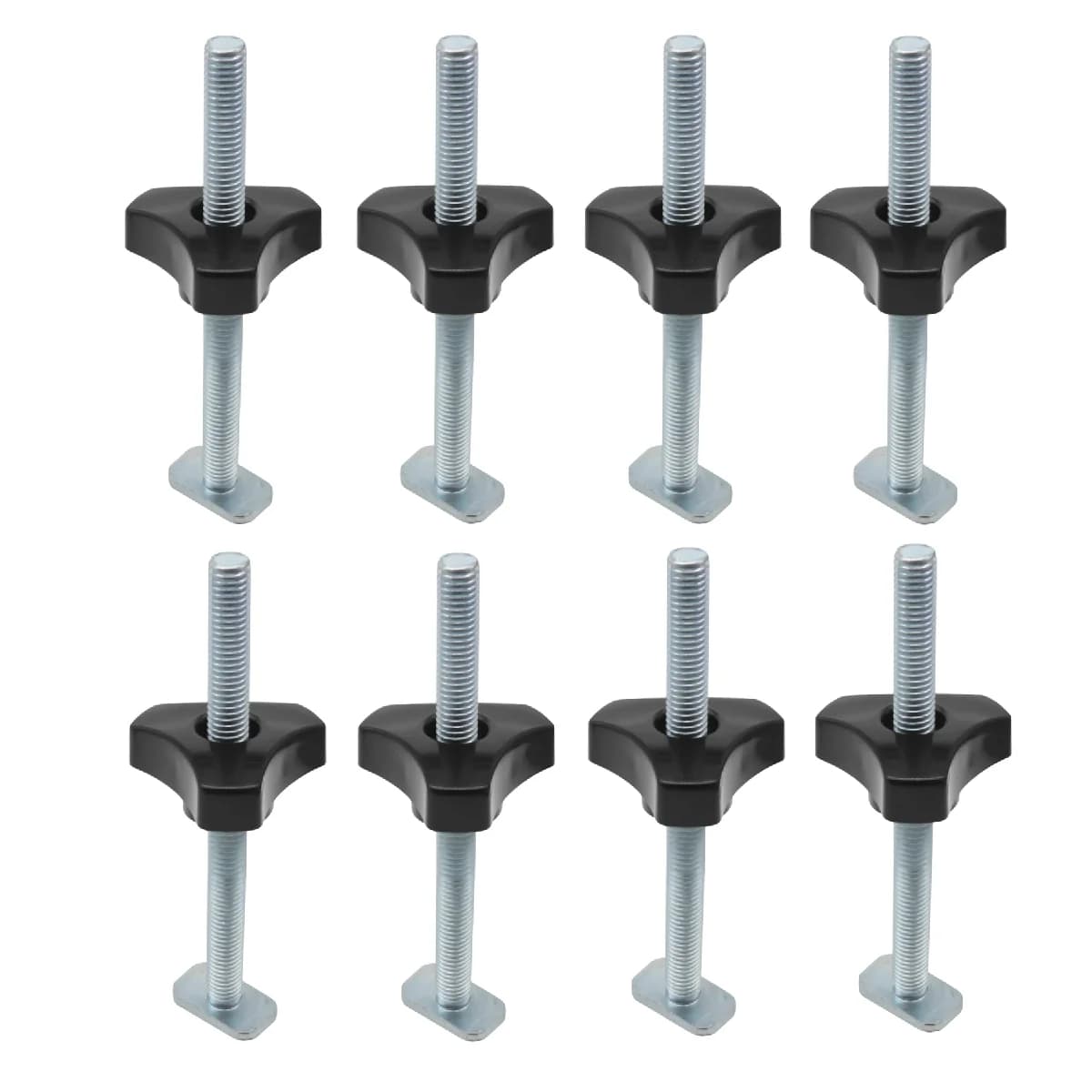 Set 8 Keping Knob Bolt T untuk T-Track 1/4 Inci