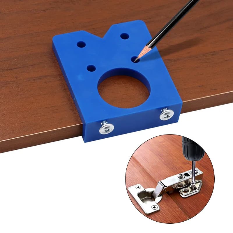 Jig Pengeboran Engsel Tersembunyi 35mm dengan Mata Gerudi