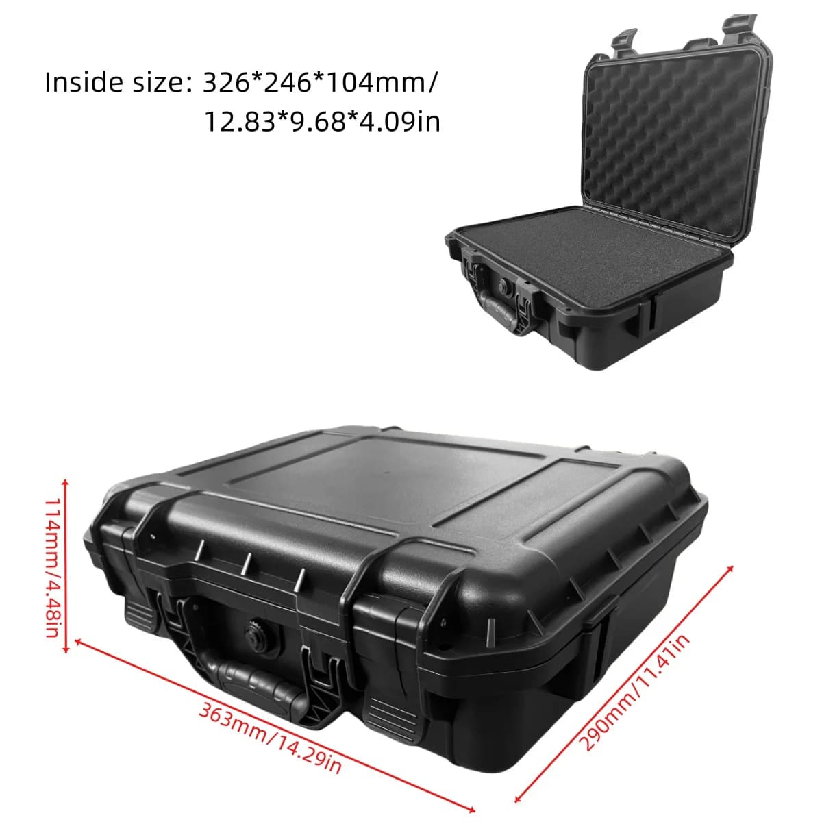 Heavy-Duty Waterproof Tool Case With Pre-Cut Sponge
