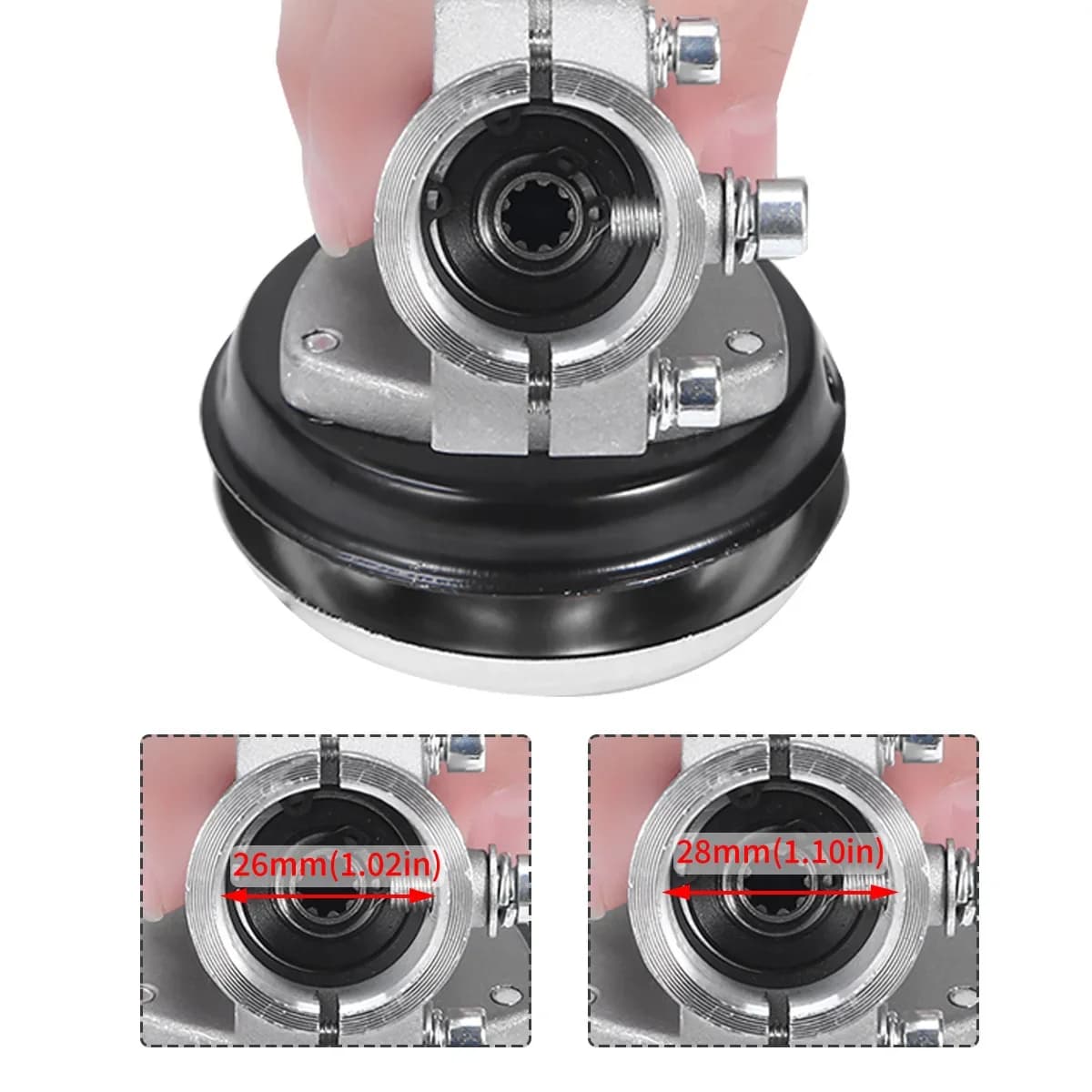 Kepala Ganti Gearbox Pemotong Rumput 26mm/28mm