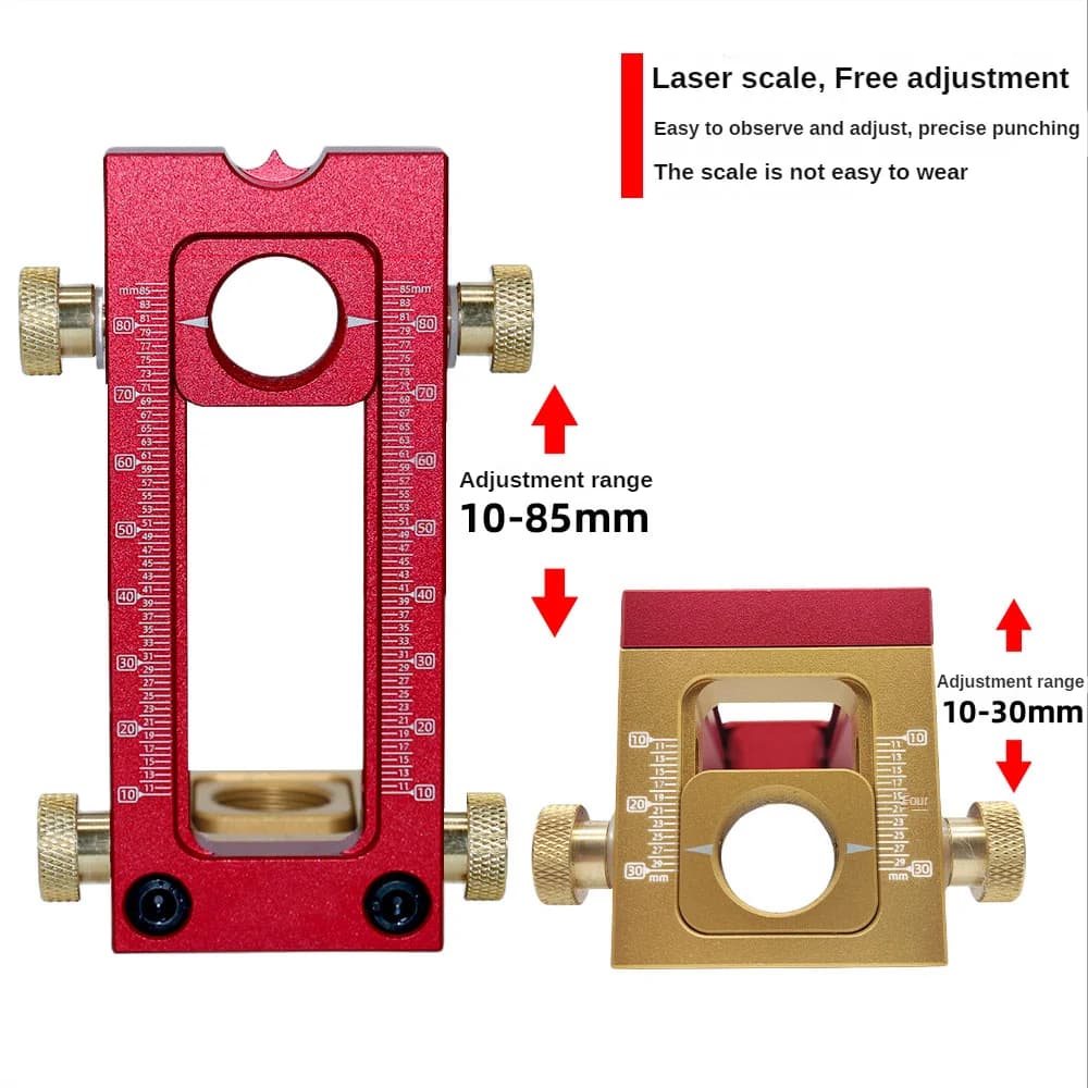 Panduan Gerudi 2-dalam-1 & Jig Dowel dengan Set Mata Gerudi