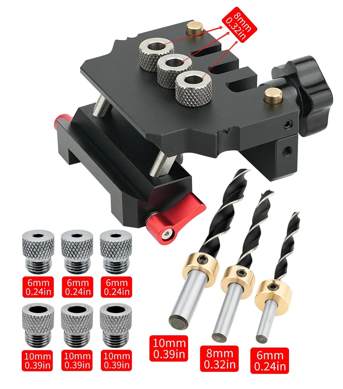 Kit Panduan Dowel Berpusat Sendiri untuk Lubang Lurus