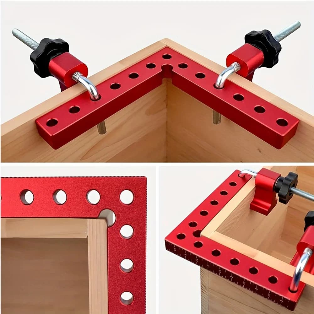 Klip Pengapit L-Shaped Kerja Kayu 90 Darjah, 120/140mm