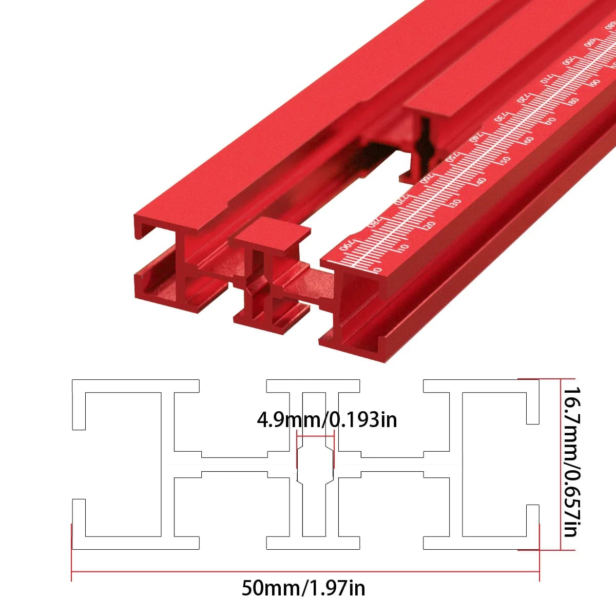 Sistem Pagar Meja Router Aluminium Boleh Laras