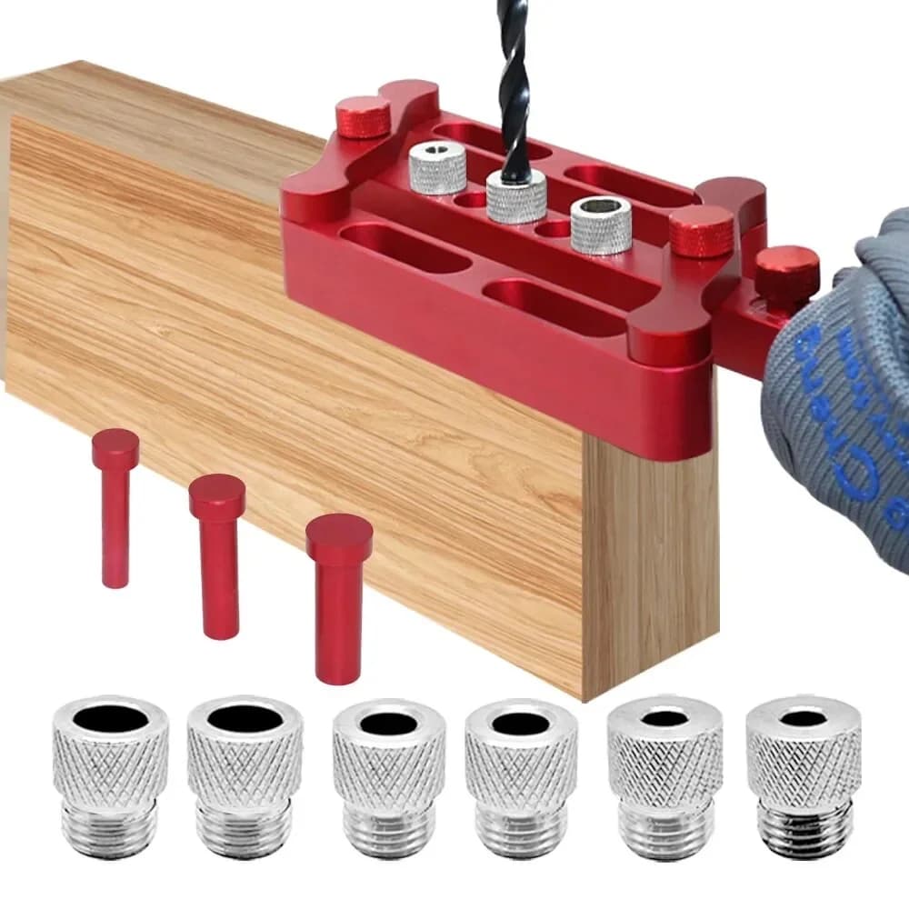 Jig Dowel Berpusat Sendiri, Metrik 6/8/10mm