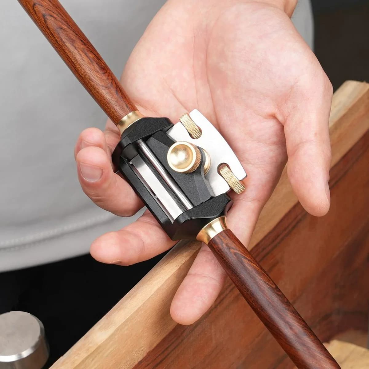 Alat Spokeshave Mini Peruncing Aluminium Boleh Laras