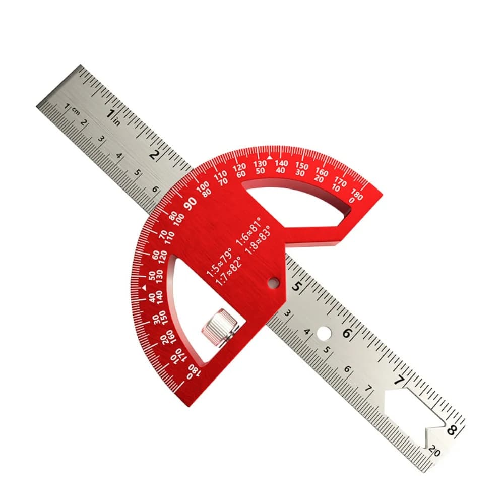Protractor Pembinaan Boleh Laras 0-180 Darjah
