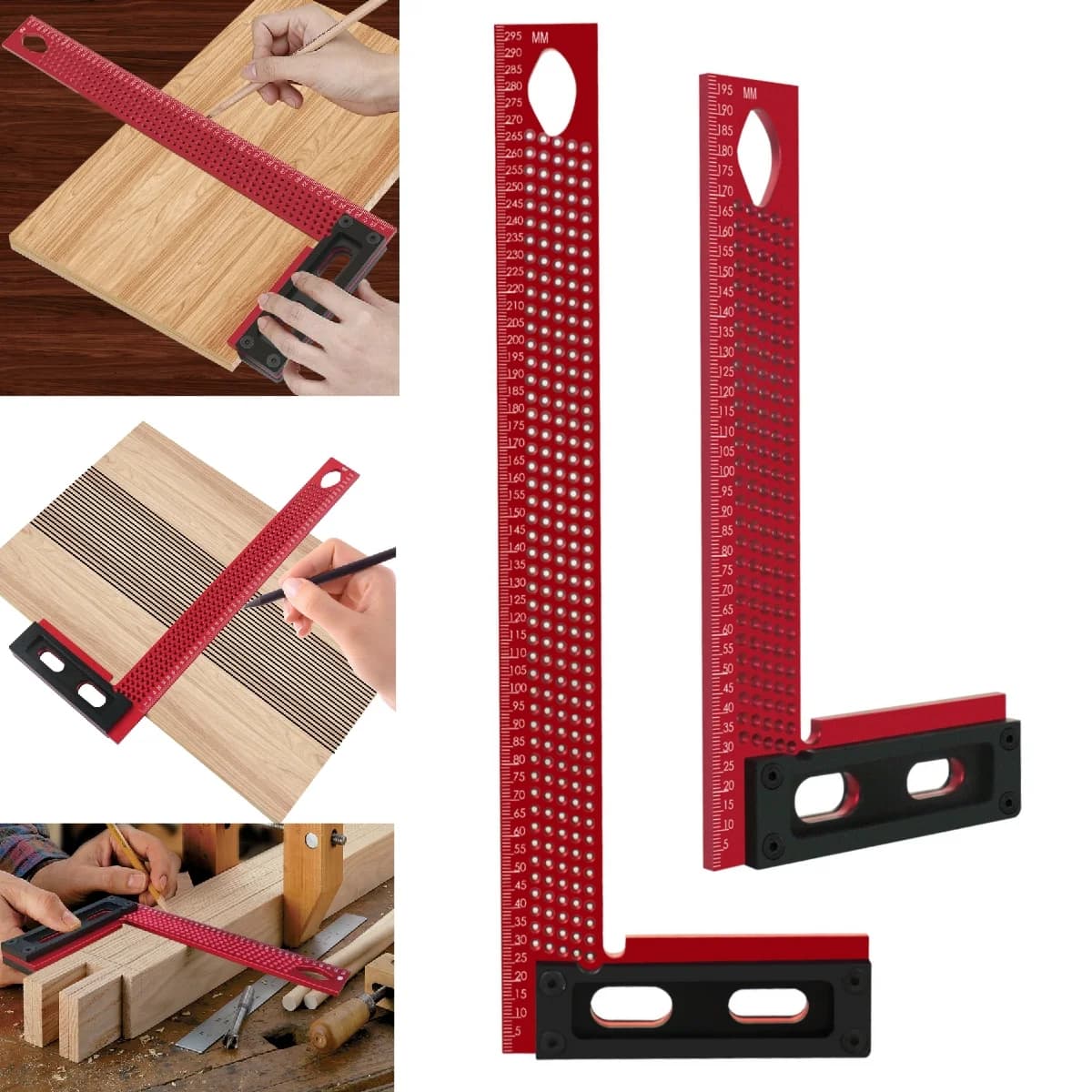 Pembaris Sudut & Penanda Pemotongan Aluminium Presisi