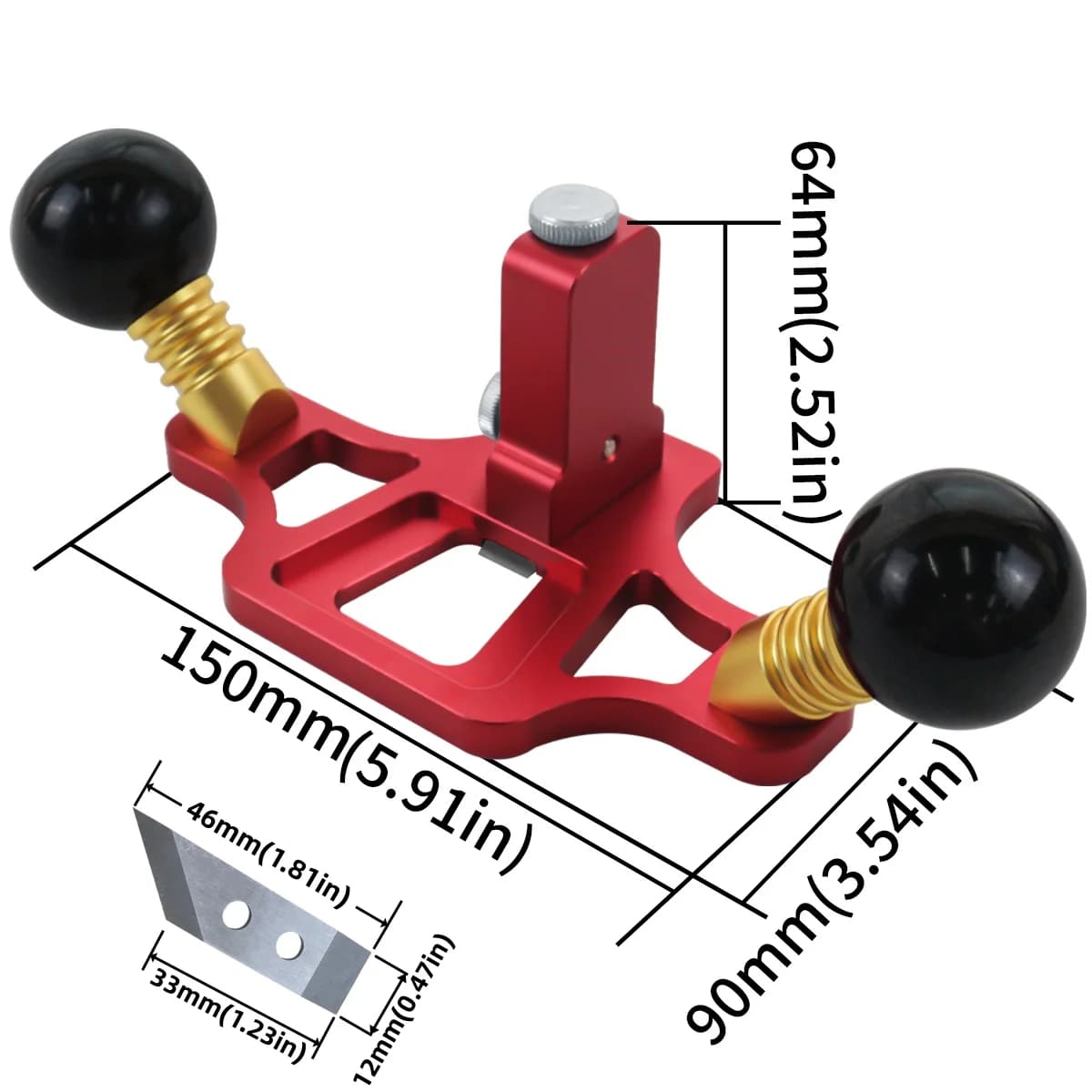 Router Plane Boleh Laras Profesional untuk Pemangkasan Tepi
